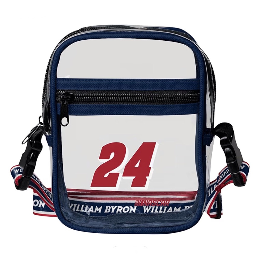FOCO NASCAR 24 William Byron Clear Crossbody Stadium Bag